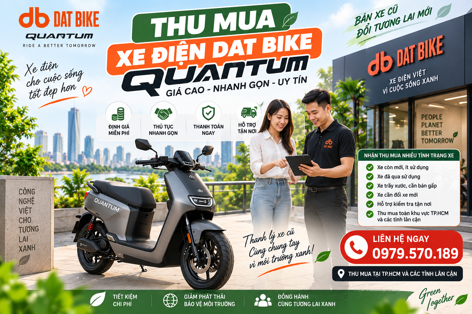 Thu Mua Xe Điện Dat Bike Quantum Giá Cao