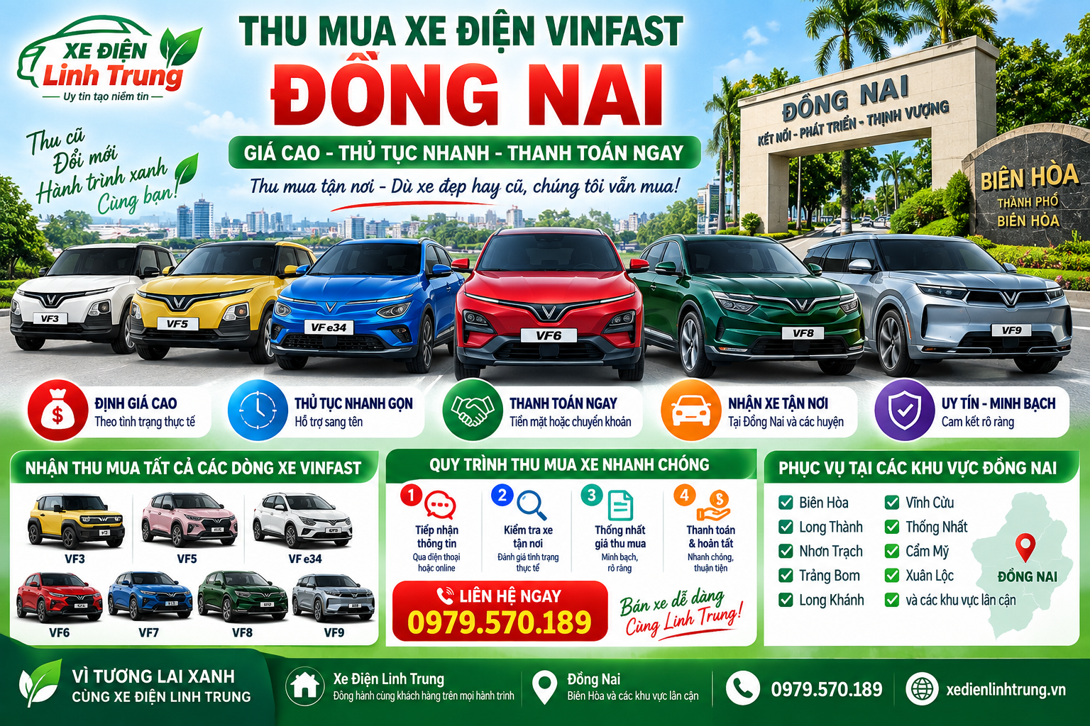 THU MUA XE ĐIỆN VINFAST ĐỒNG NAI