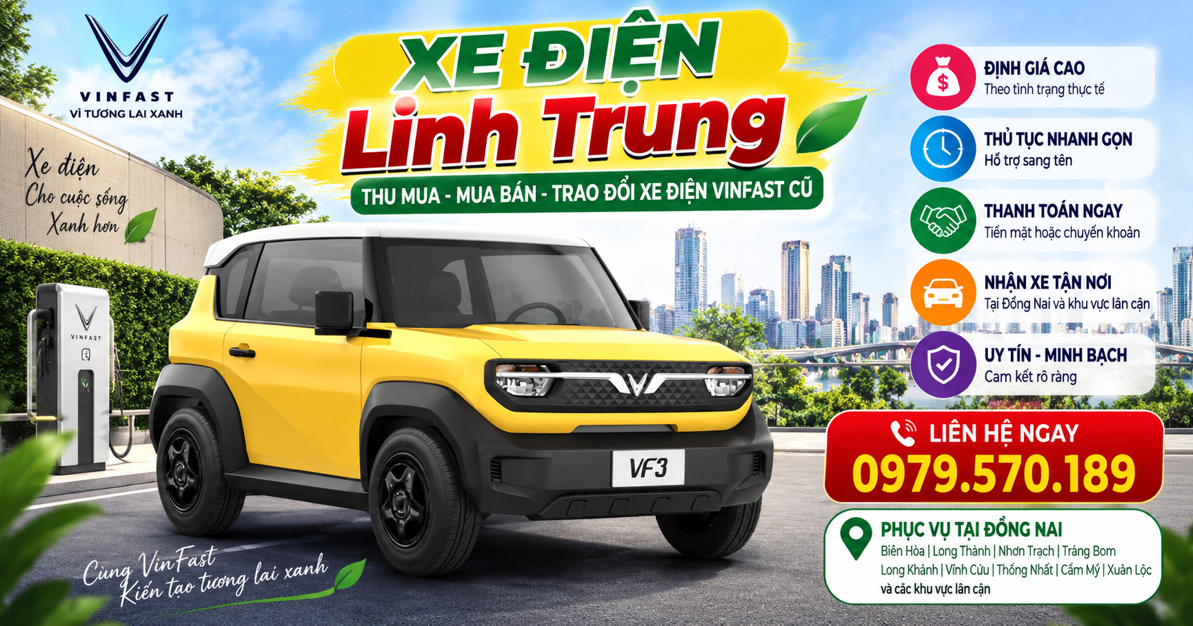 THU MUA XE ĐIỆN VINFAST ĐỒNG NAI